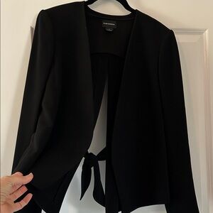 Club Monaco Elegant Black Blazer with Back Knot